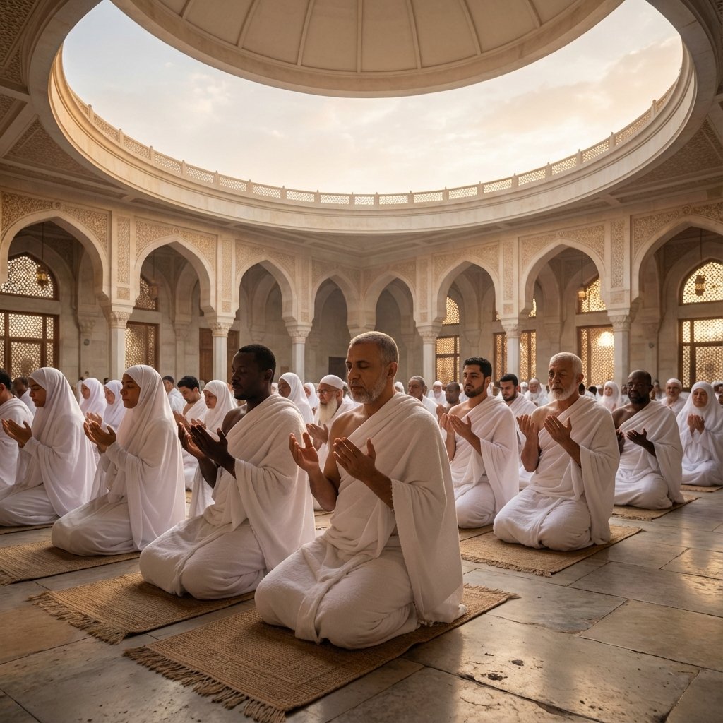 Pilgrims Praying